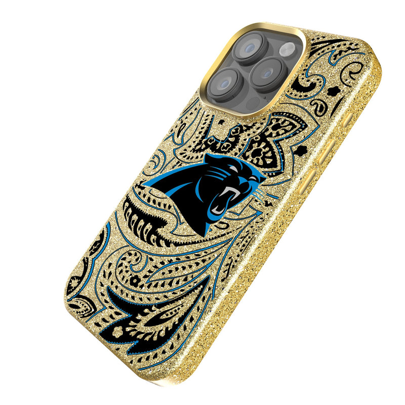 Carolina Panthers Paisley iPhone Bling Phone Case Iso.Jpg