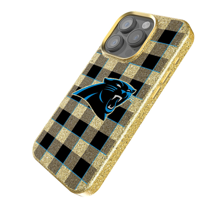 Carolina Panthers Plaid iPhone Bling Phone Case Iso.Jpg