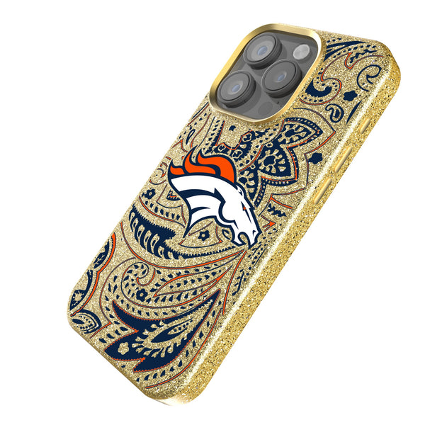 Denver Broncos Paisley iPhone Bling Phone Case Iso.Jpg