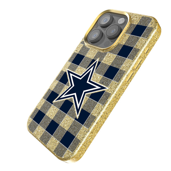 Dallas Cowboys Plaid iPhone Bling Phone Case Iso.Jpg