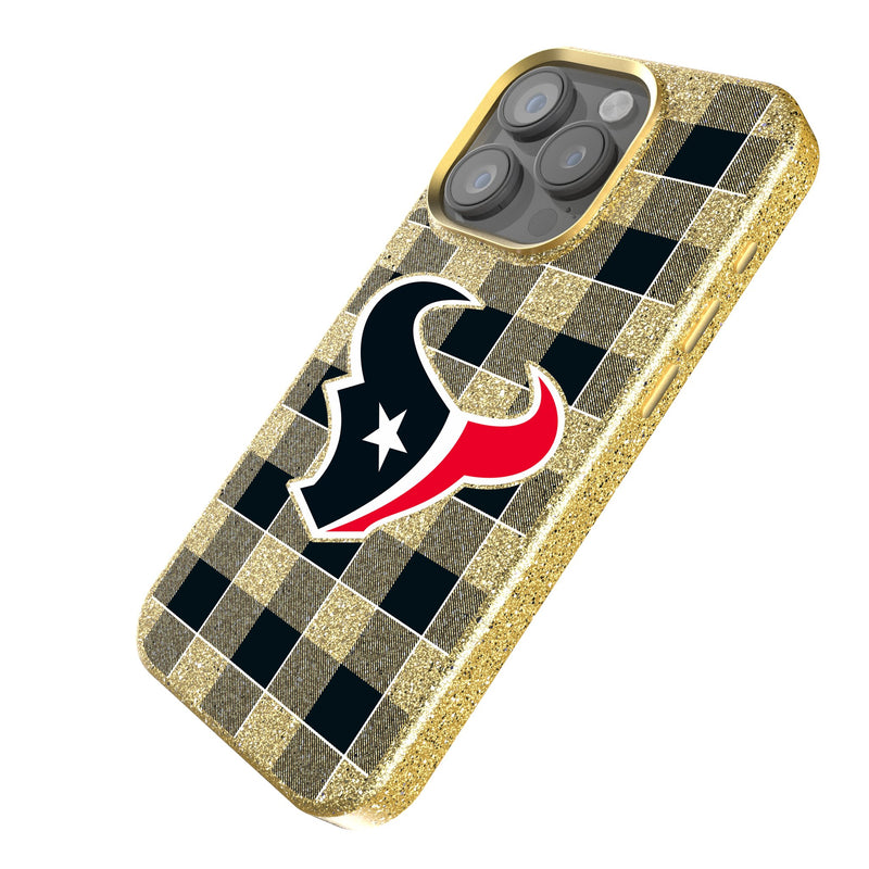 Houston Texans Plaid iPhone Bling Phone Case Iso.Jpg