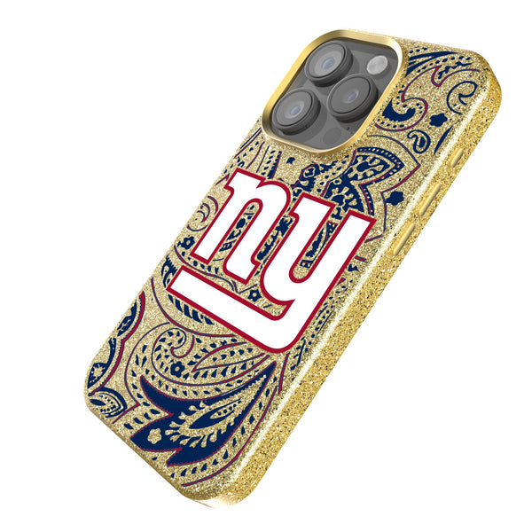 New York Giants Paisley iPhone Bling Phone Case Iso.Jpg