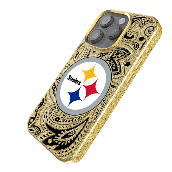 Pittsburgh Steelers Paisley iPhone Bling Phone Case Iso.Jpg