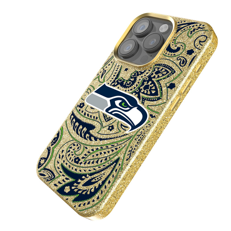 Seattle Seahawks Paisley iPhone Bling Phone Case Iso.Jpg