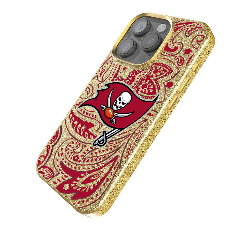 Tampa Bay Buccaneers Paisley iPhone Bling Phone Case Iso.Jpg