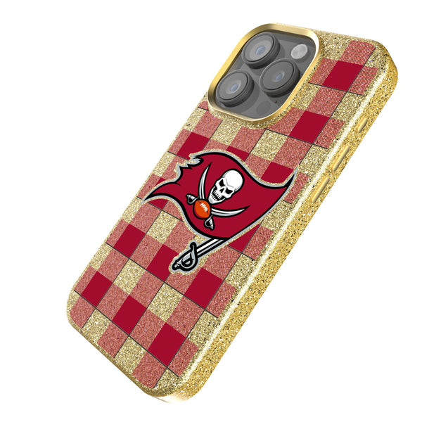 Tampa Bay Buccaneers Plaid iPhone Bling Phone Case Iso.Jpg