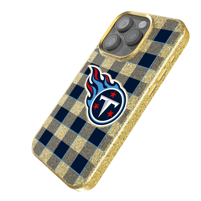 Tennessee Titans Plaid iPhone Bling Phone Case Iso.Jpg