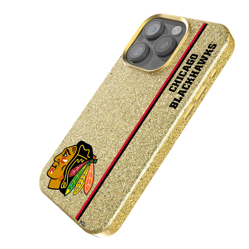 Chicago Blackhawks Sidebar iPhone Bling Phone Case Iso.Jpg