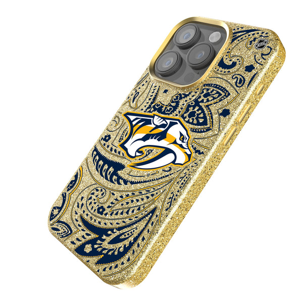 Nashville Predators Paisley iPhone Bling Phone Case Iso.Jpg