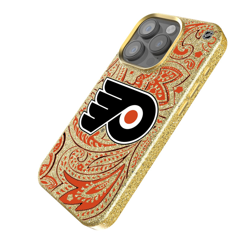 Philadelphia Flyers Paisley iPhone Bling Phone Case Iso.Jpg