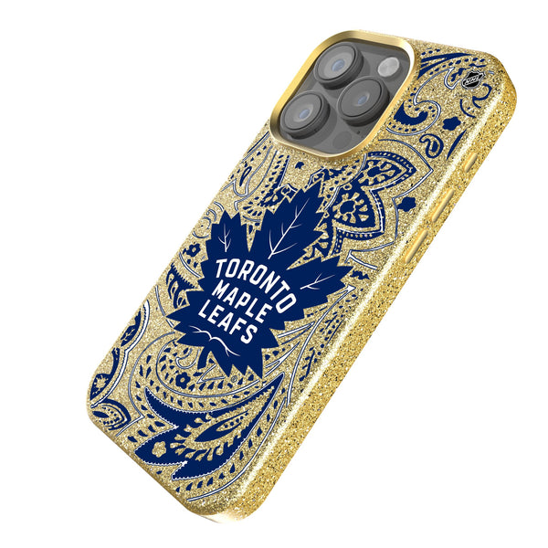 Toronto Maple Leafs Paisley iPhone Bling Phone Case Iso.Jpg