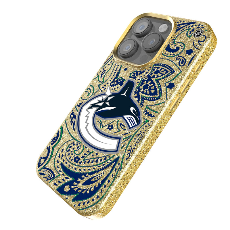 Vancouver Canucks Paisley iPhone Bling Phone Case Iso.Jpg