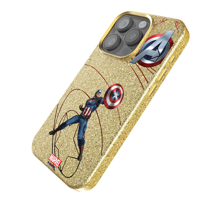 Marvel Avengers Captain America MechLine iPhone Bling Phone Case Iso.Jpg