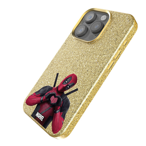 Marvel Deadpool Badge iPhone Bling Phone Case Iso.Jpg