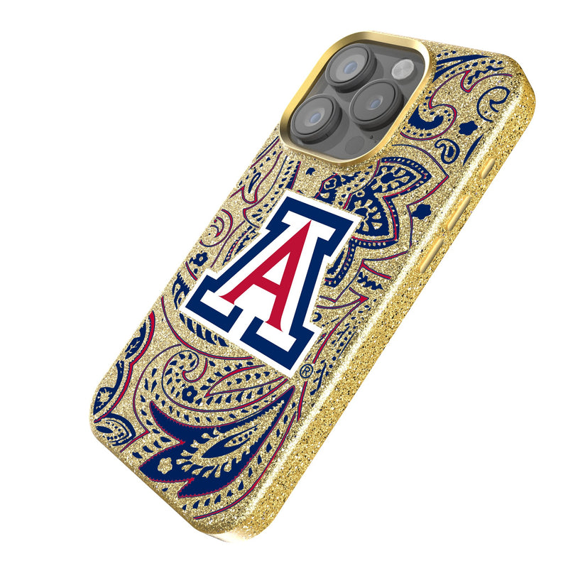 University of Arizona Wildcats Paisley iPhone Bling Phone Case Iso.Jpg