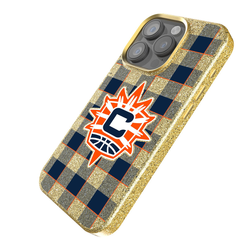 Connecticut Sun Plaid iPhone Bling Phone Case Iso.Jpg