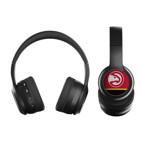 Atlanta Hawks Stripe Wireless Over-Ear BT Headphones With Case Flat.Jpg