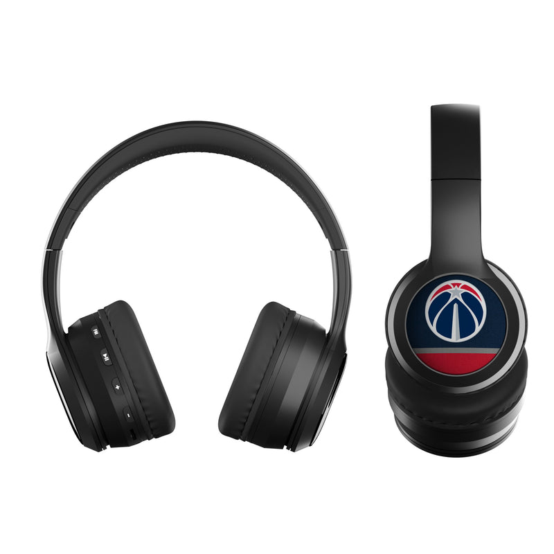 Washington Wizards Stripe Wireless Over-Ear BT Headphones With Case Flat.Jpg