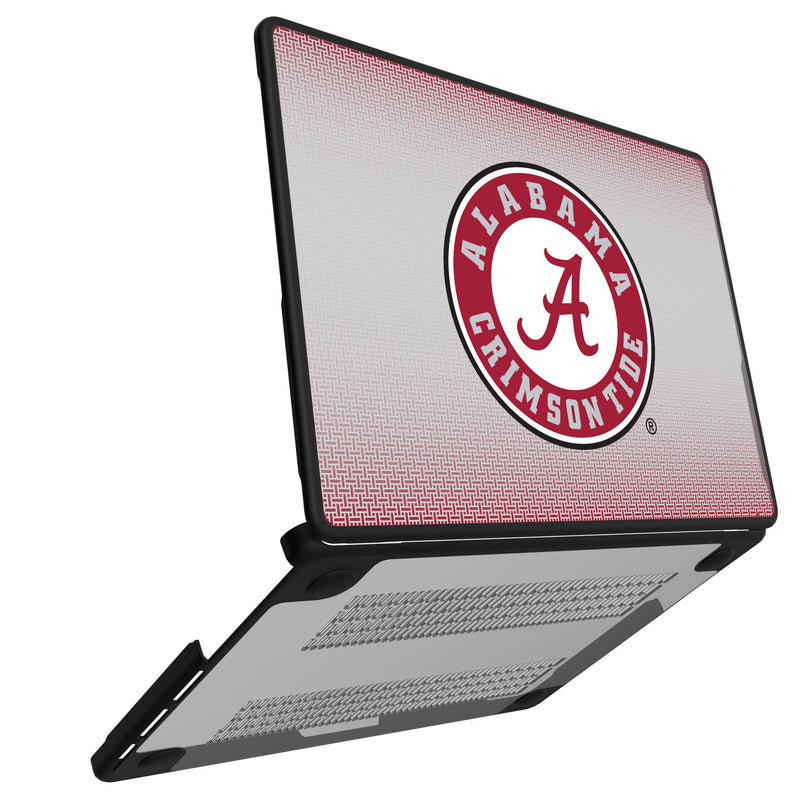 University of Alabama Crimson Tide Linen MacBook Laptop Case Open.Jpg