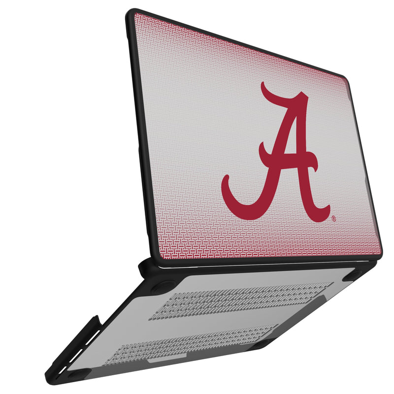 University of Alabama Crimson Tide Script A Linen MacBook Laptop Case Open.Jpg