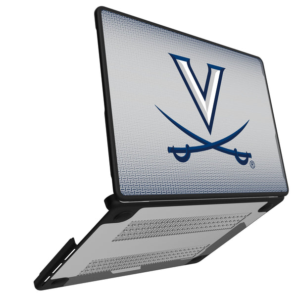 University of Virginia Cavaliers Linen MacBook Laptop Case Open.Jpg