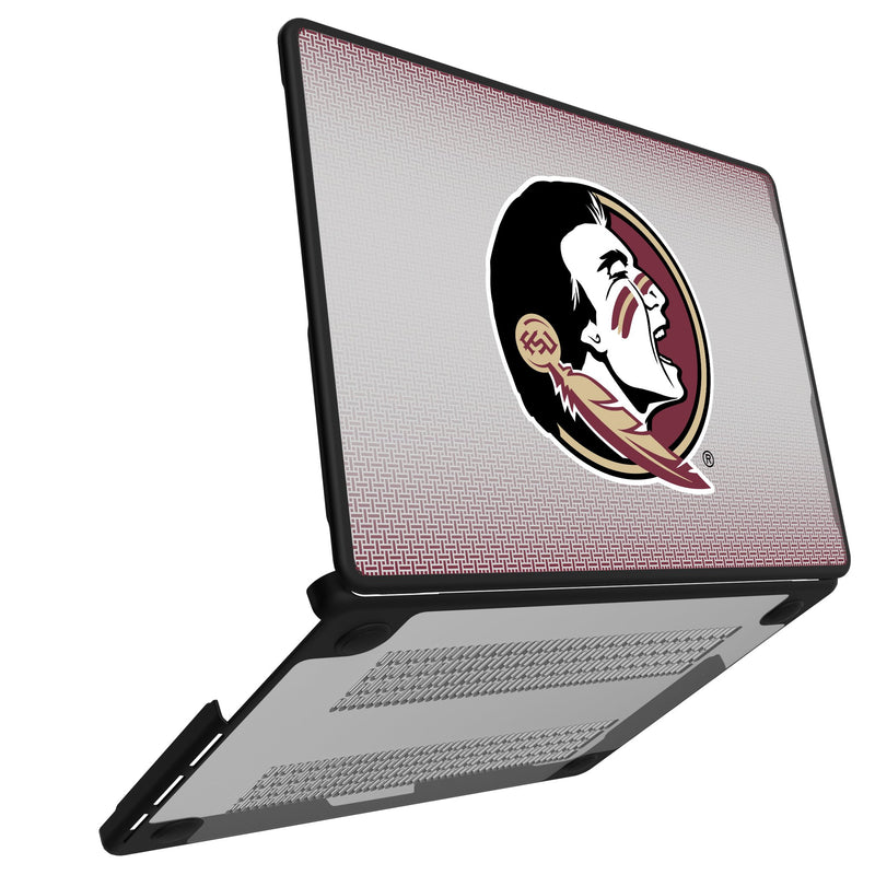 Florida State University Seminoles Linen MacBook Laptop Case Open.Jpg