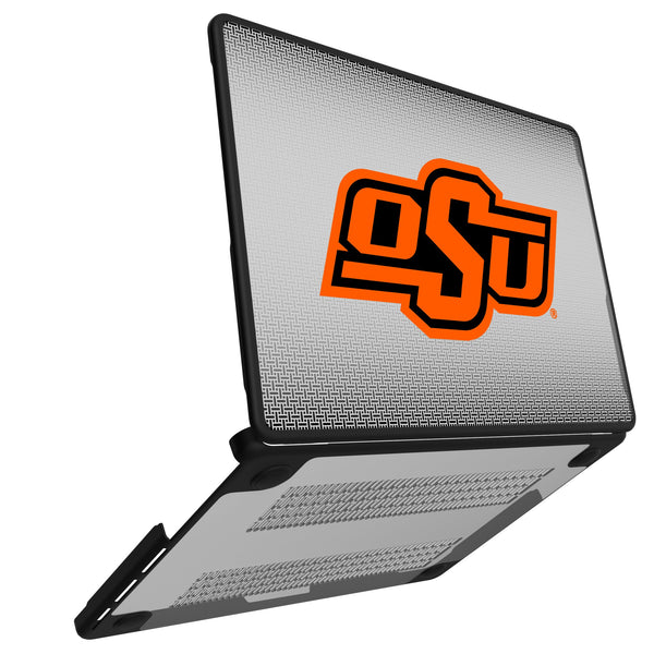 Oklahoma State University Cowboys Linen MacBook Laptop Case Open.Jpg