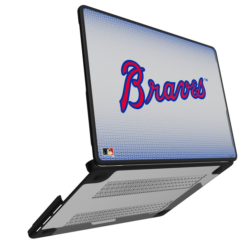 Atlanta Braves Home 2012 - Cooperstown Collection Linen MacBook Laptop Case Open.Jpg