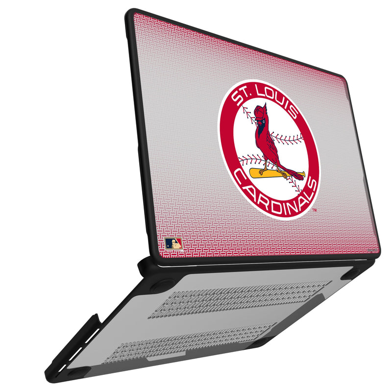 St Louis Cardinals 1966-1997 - Cooperstown Collection Linen MacBook Laptop Case Open.Jpg