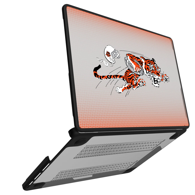 Cincinnati Bengals Historic Collection Linen MacBook Laptop Case Open.Jpg