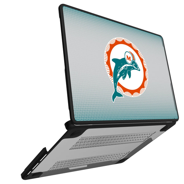 Miami Dolphins 1966-1973 Historic Collection Linen MacBook Laptop Case Open.Jpg