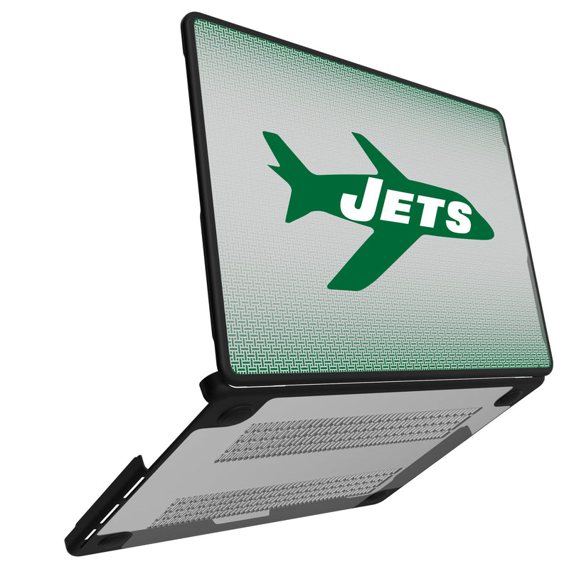 New York Jets 1963 Historic Collection Linen MacBook Laptop Case Open.Jpg