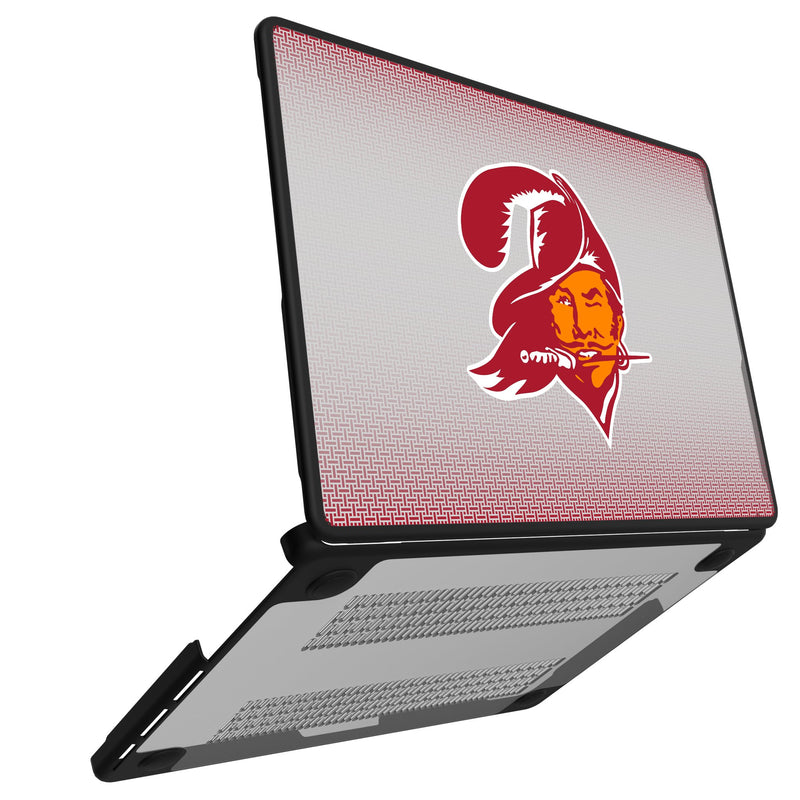 Tampa Bay Buccaneers Historic Collection Linen MacBook Laptop Case Open.Jpg