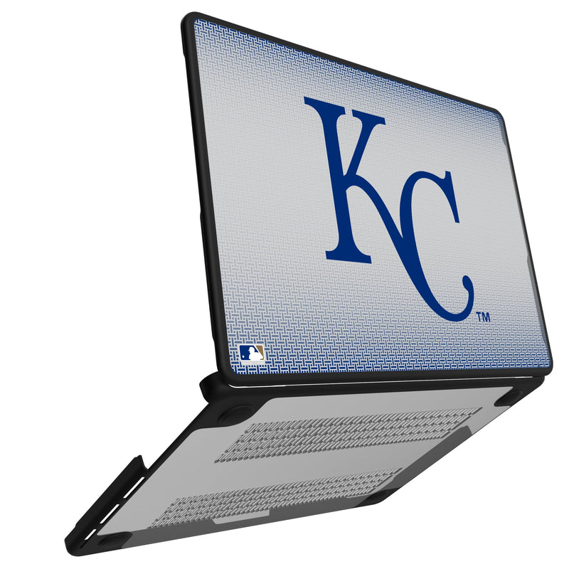 Kansas City Royals Linen MacBook Laptop Case Open.Jpg