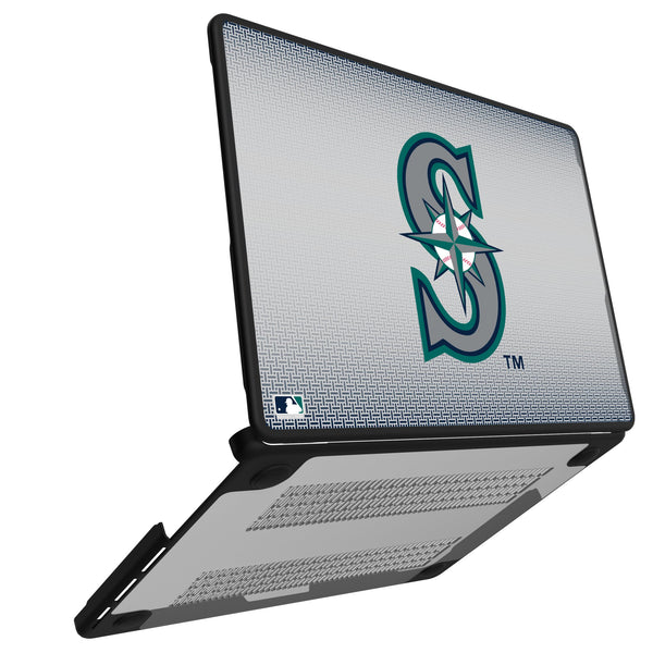 Seattle Mariners Linen MacBook Laptop Case Open.Jpg