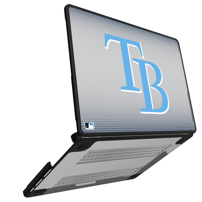 Tampa Bay Rays Linen MacBook Laptop Case Open.Jpg