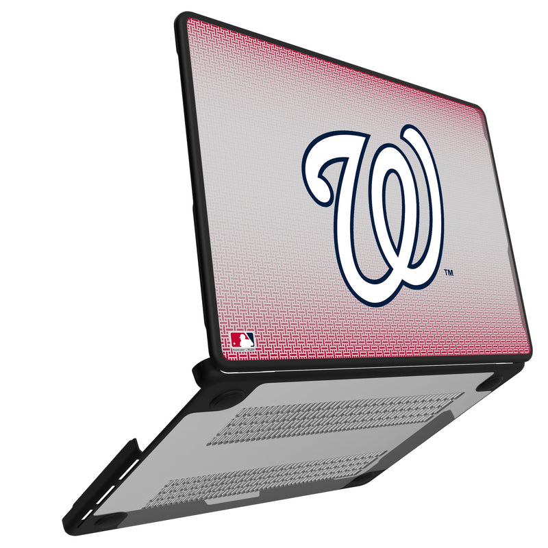 Washington Nationals Linen MacBook Laptop Case Open.Jpg