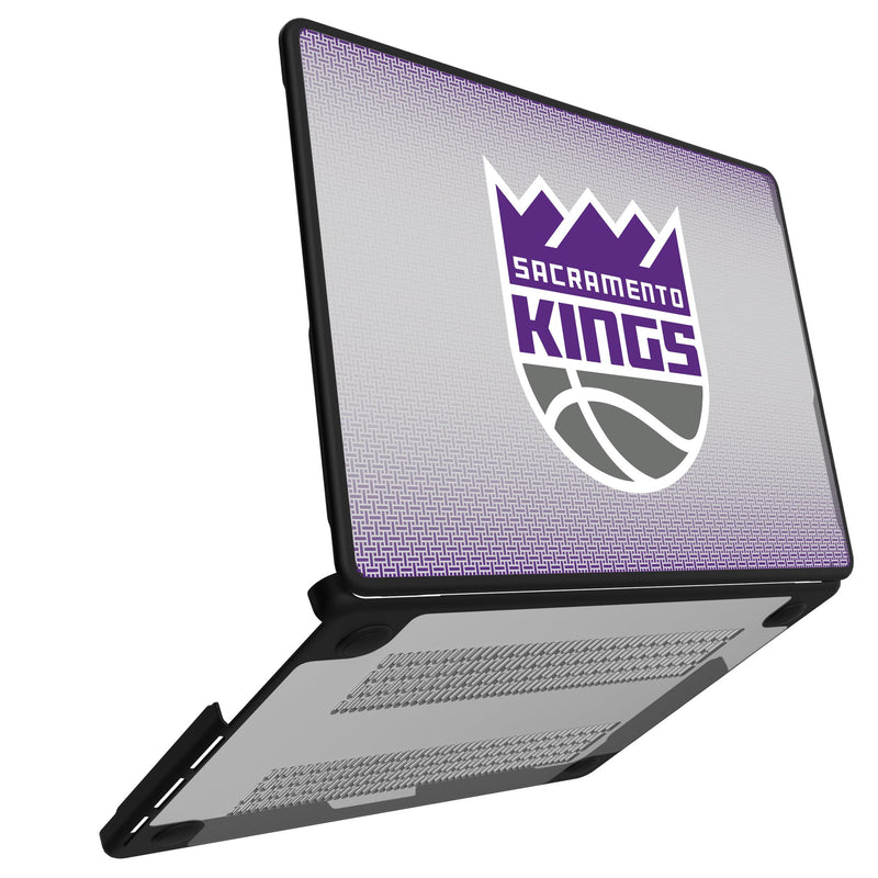 Sacramento Kings Linen MacBook Laptop Case Open.Jpg