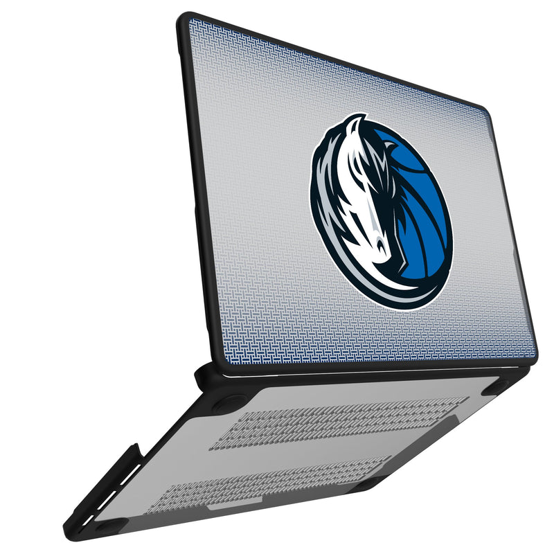 Dallas Mavericks Linen MacBook Laptop Case Open.Jpg