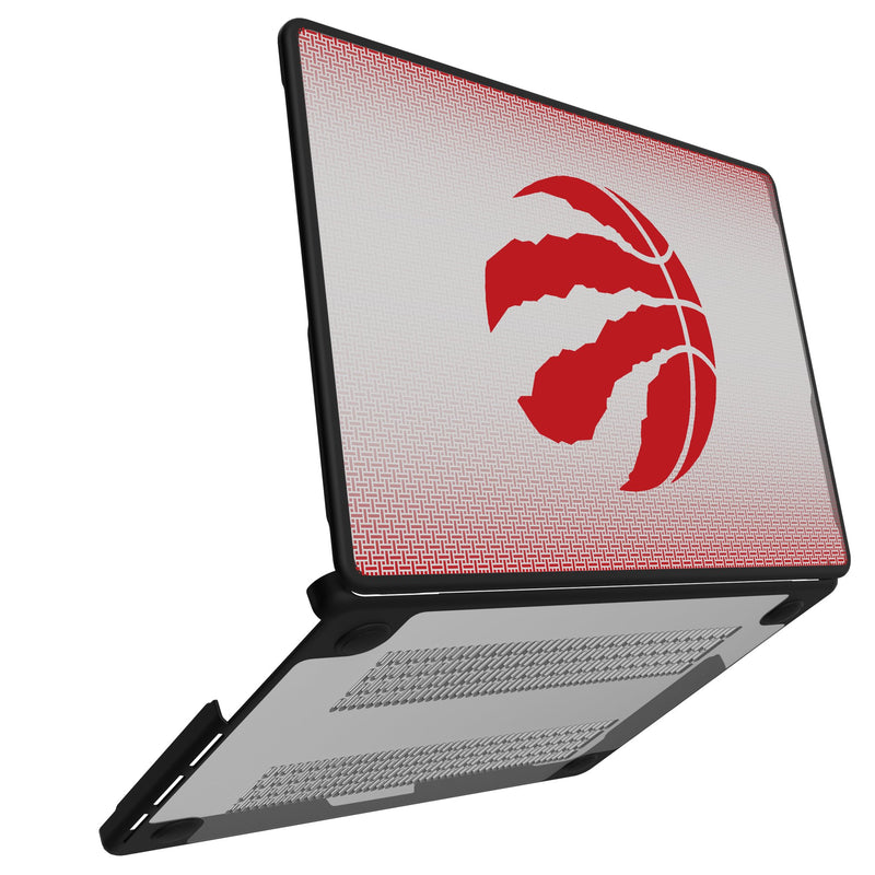 Toronto Raptors Linen MacBook Laptop Case Open.Jpg