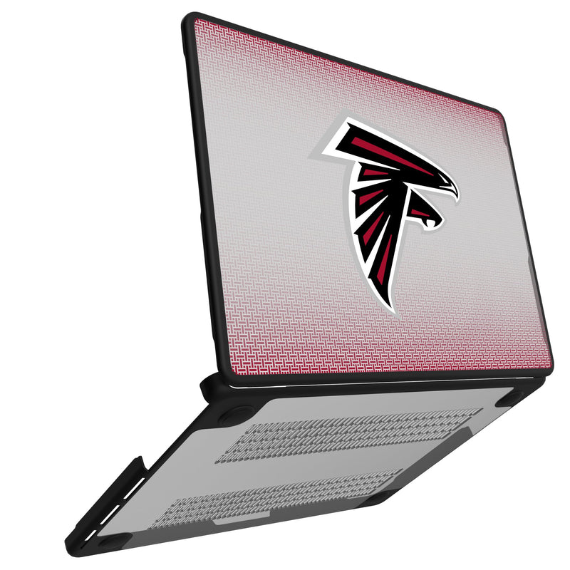 Atlanta Falcons Linen MacBook Laptop Case Open.Jpg