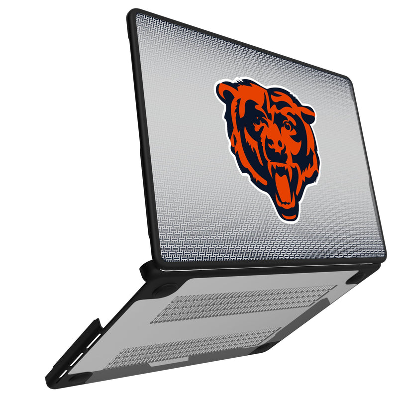 Chicago Bears Linen MacBook Laptop Case Open.Jpg