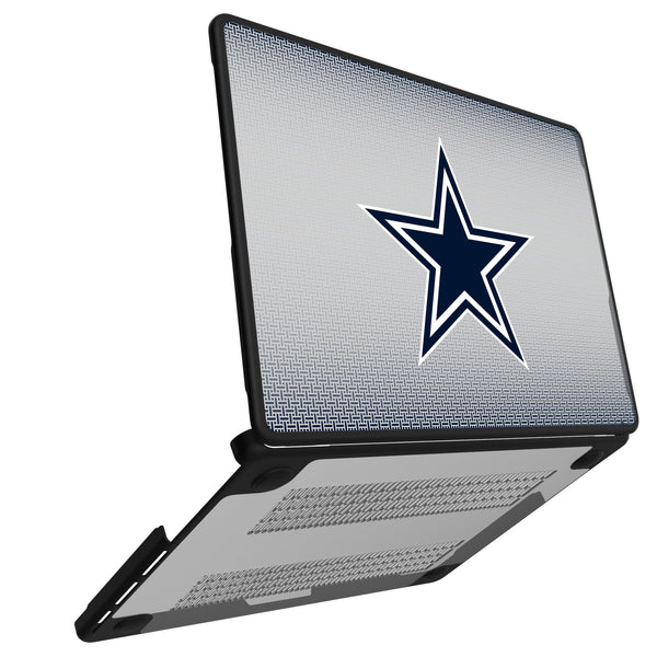 Dallas Cowboys Linen MacBook Laptop Case Open.Jpg