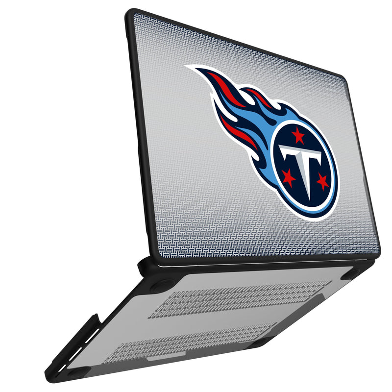 Tennessee Titans Linen MacBook Laptop Case Open.Jpg