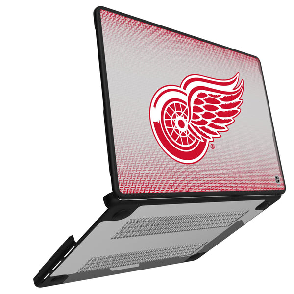 Detroit Red Wings Linen MacBook Laptop Case Open.Jpg