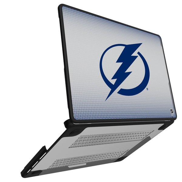 Tampa Bay Lightning Linen MacBook Laptop Case Open.Jpg