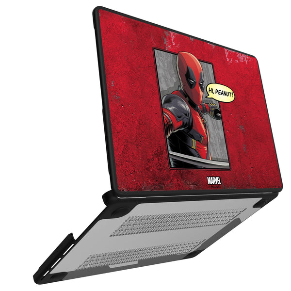 Marvel Deadpool Badge MacBook Laptop Case Open.Jpg