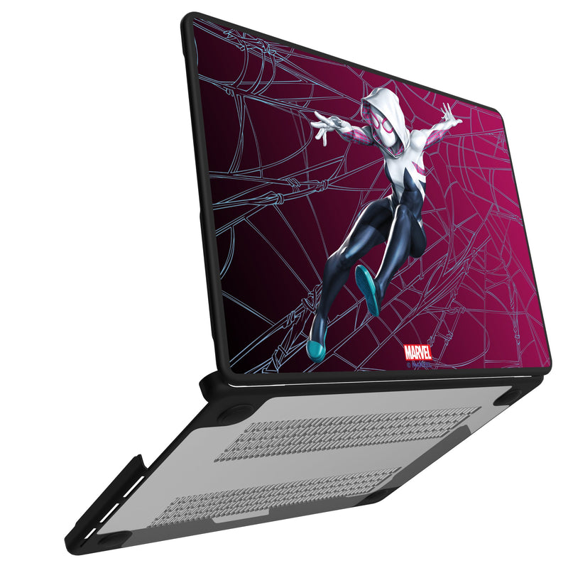 Marvel Spider-Gwen MechLine MacBook Laptop Case Open.Jpg