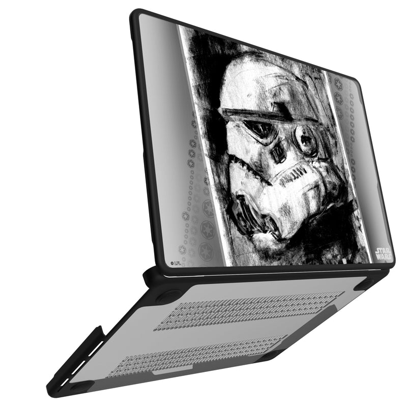 Star Wars Stormtrooper Portrait MacBook Laptop Case Open.Jpg