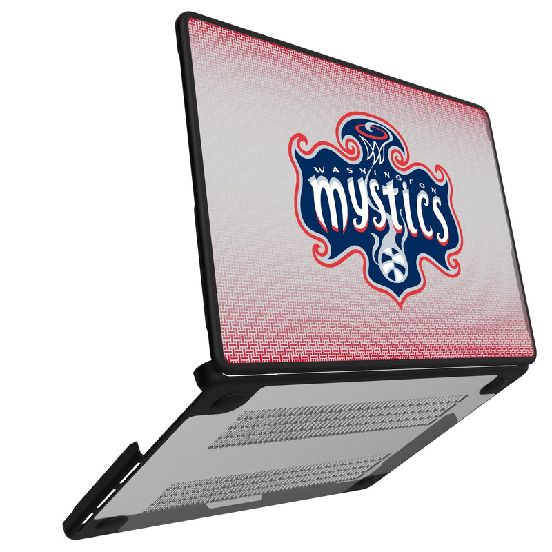 Washington Mystics Linen MacBook Laptop Case Open.Jpg